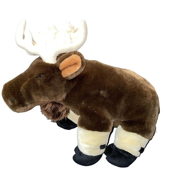 Wild Republic Plush Moose Elk Stuffed Animal Nursery Decor Shower Forest 12” - Picture 3 of 9
